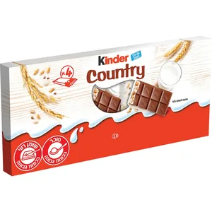 קינדר קונטרי: שוקולד עם דגנים 4x24 גרם