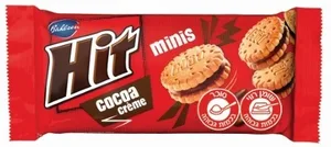 היט ביסקוויט במילוי קרם בטעם שוקולד, 130 גרם