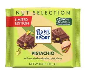 ריטר שוקולד חלב עם פיסטוק