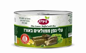 עלי גפן לירון ממולאים באורז 400 גרם