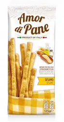 גריסיני עם שמן זית שומשום ומלח, 125 גרם